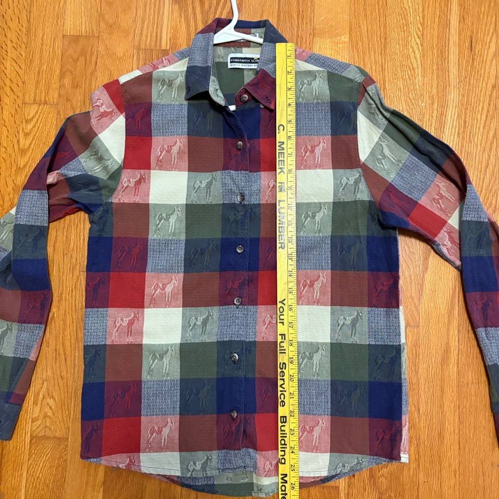 Panhandle Slim Horse Flannel Cotton Small - Picture 6 of 7